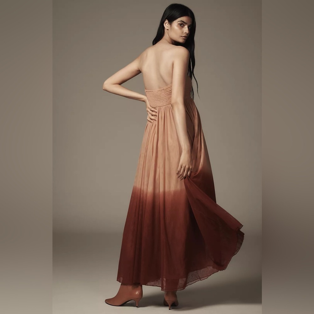 NWT Size XL - Let Me Be Strapless Ombre Maxi Dress - Picture 2 of 14